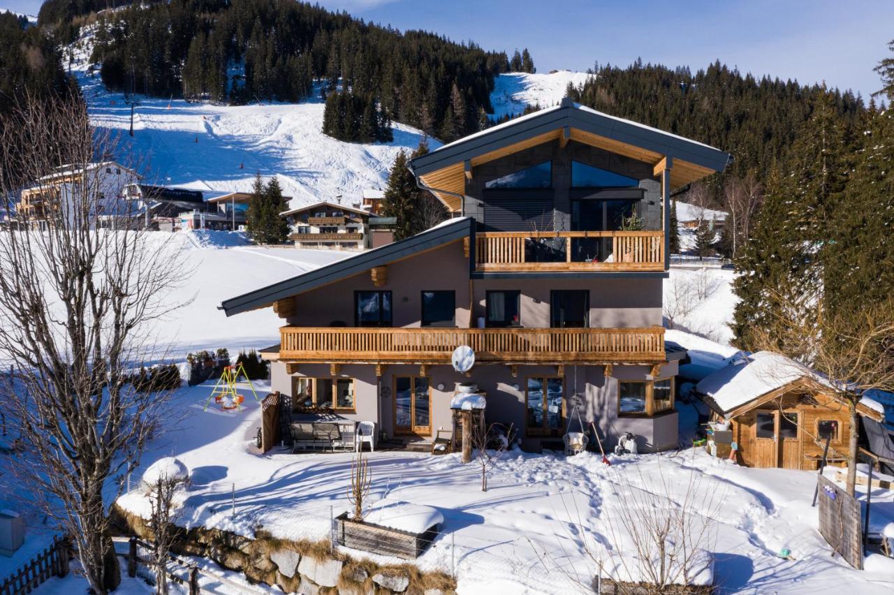 Ski In - Ski Out Panoramaferienhaus Breitmoos Neben Mittelstation Mittersill Exterior photo